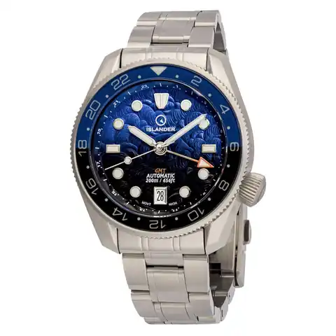 Islander JFK Automatic GMT Watch with Batman Dial #ISL-338