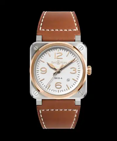 Bell & Ross BR-03 White Steel & Gold