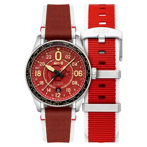 AVI-8 Timepieces Gökçen Red