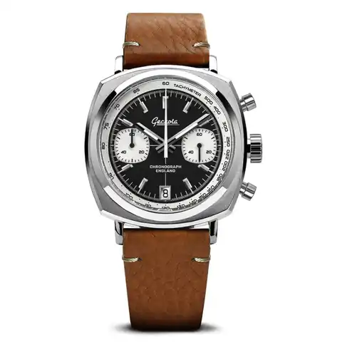 Geckota Chronotimer Chronograph Watch Classic Reverse Panda · GTA-EOR-419-O-VS-GL265