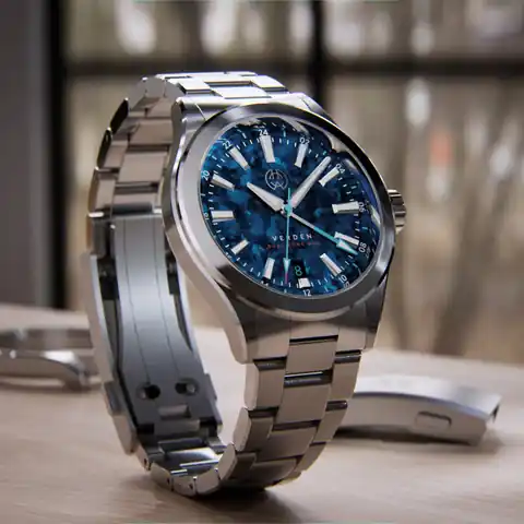Henry Archer Denmark Verden GMT - Artemis Blue Titanium