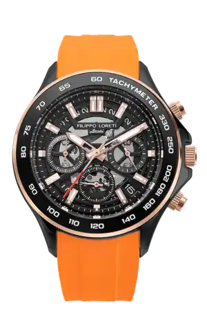 Filippo Loreti Watches Ascari Monza Skeleton Black Rose Tiger Rubber