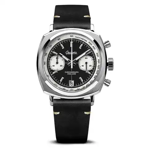 Geckota Chronotimer Chronograph Watch Classic Reverse Panda · GTA-EOR-419-O-VS-CXL01