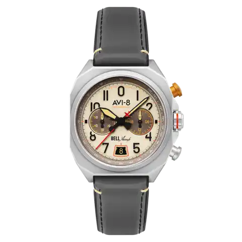 AVI-8 Timepieces BELL X-1 Machbuster Chronograph · Camel Brown · AV-4118-03