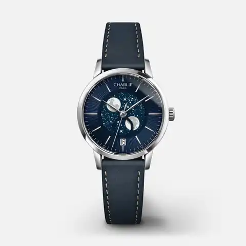 CHARLIE - Paris Sully - Phase De Lune - Acier & Bleu · SPL-30-008 / B14-103-A