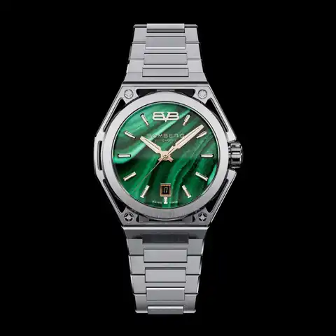 BOMBERG Edge Malachite Gold