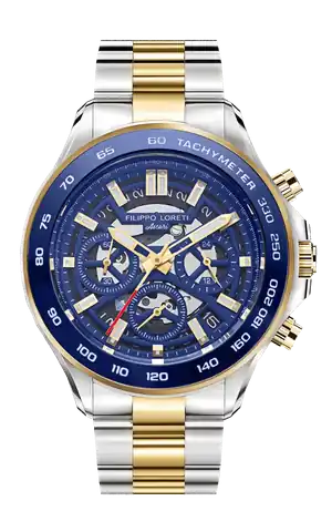 Filippo Loreti Watches Ascari Monza Skeleton Two Tone Blue