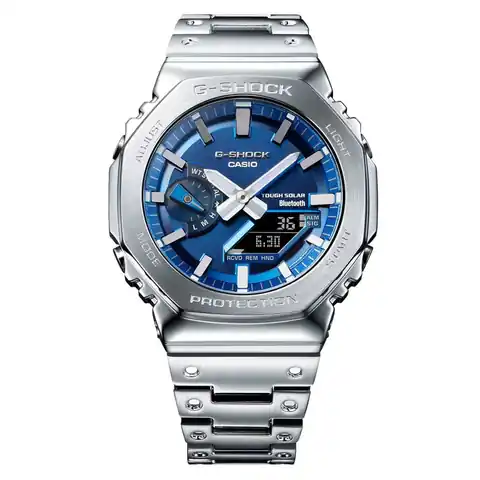 Casio G-Shock Full Metal 2100 Series with Blue Dial #GMB2100AD-2A
