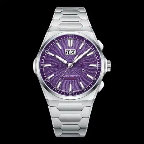 Lucky Harvey International Sound Of Nature Purple Chiming Limited Edition Automatic Watch