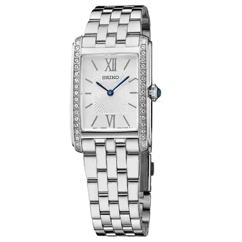Seiko Women's Rectangular Case Dress Watch #SWR091