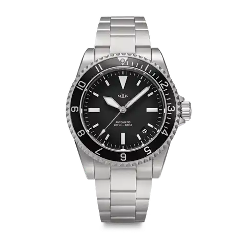 Mk II Watches Fulcrum 39 Date, 12-Hr Bezel (Blk)
