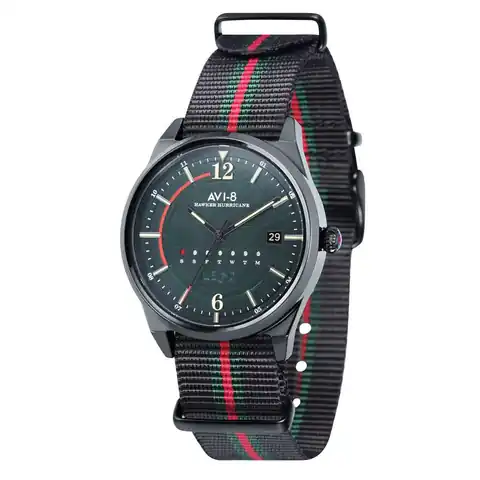 AVI-8 Timepieces Flag Black