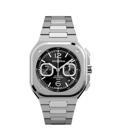 Bell & Ross BR-05 Chrono Black Steel · BR05C-BLC-ST/SST