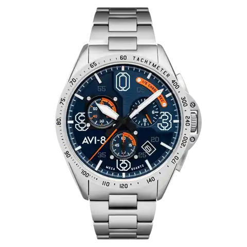 AVI-8 Timepieces Silver OAK