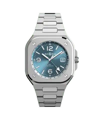 Bell & Ross BR-05 GMT Sky Blue · BR05G-PB-ST/SST