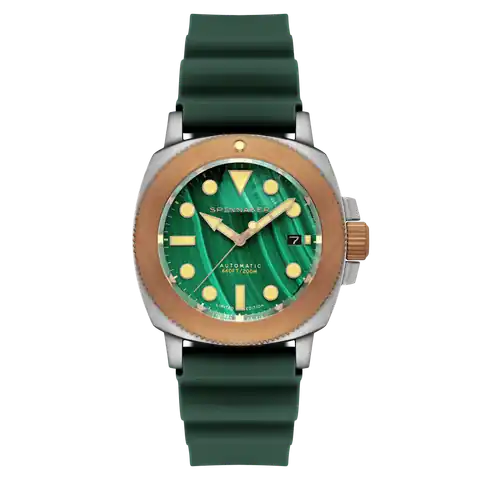 Spinnaker Watches Hull Lapidary Green Malachite SP-5145-02
