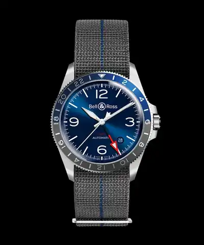 Bell & Ross BR V2-93 Gmt Blue · BRV293-BLU-ST/SF