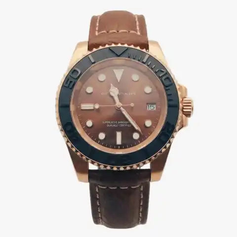 Monomods Custom Seikosub Edition Yacht Master Bronze Leather MOD