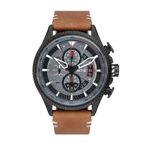 AVI-8 Timepieces Scarlet Black Brown