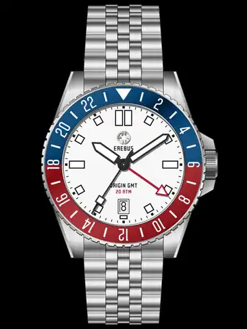 EREBUS WATCH Origin GMT Premium White
