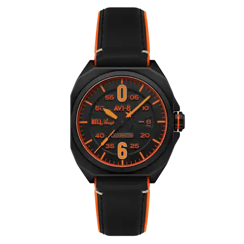 AVI-8 Timepieces BELL X-1 Machbuster Automatic · Jet Black · AV-4115-04