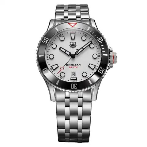 Second Hour Gin Clear Mk3 Watch with White Dial #SEC-HOU-23