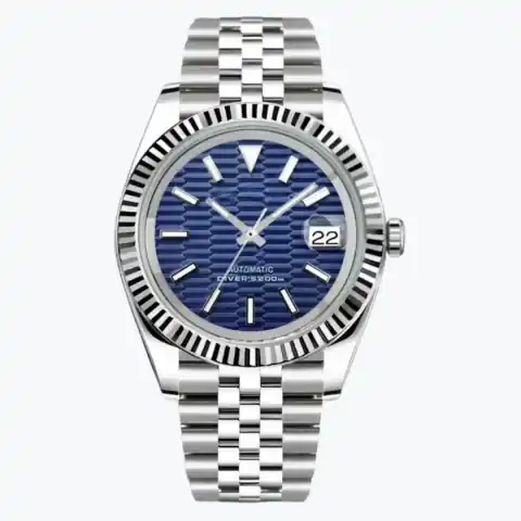 Monomods Custom Seikojust Edition Silver GEO Wave Jubilee MOD