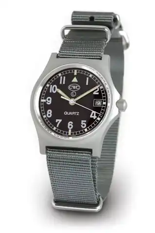 Cabot Watch Company CWC GS Sapphire Watch, Stainless Steel With Black Dial