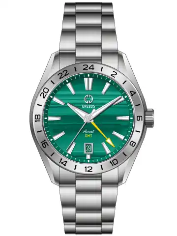 EREBUS WATCH Ascent 40 GMT Malachite