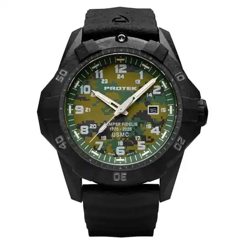 Protek Carbon Composite Dive Watch USMC 250th Anniversary #PT1015SFC