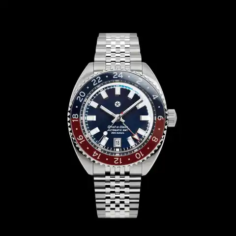 Jack Mason Strat-O-Timer GMT: Americana (Sapphire Bezel)