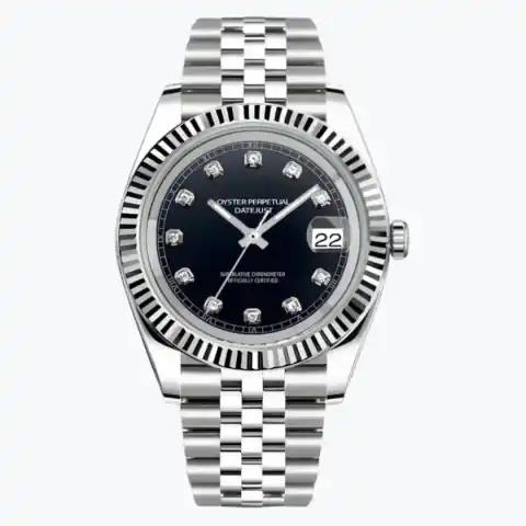 Monomods Custom Seikojust Edition Silver Black Diamond Jubilee MOD
