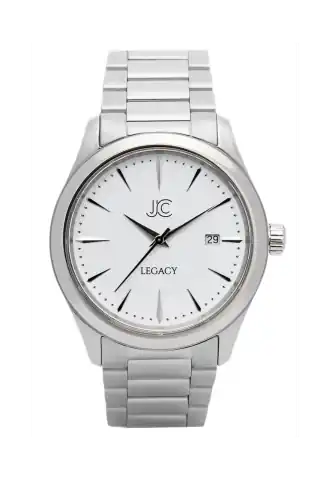 J.Ciro Watches Legacy Steel White Dress Watch
