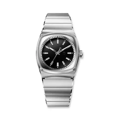 Brew Metric Lite - Silver and Black Automatic Watch
