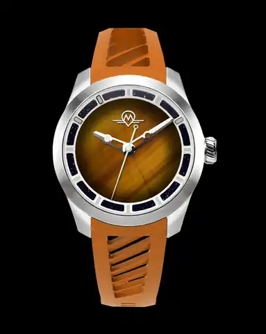 Monro Adventure Monro Luna Adventure MLA-PTR Planet Tigers EYE, 9039 Automatic Watch, 39mm Epdm Rubber