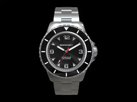 Bernhardt Watch Company The Cipher Diver - Black - Fall 2026 Pre-Order