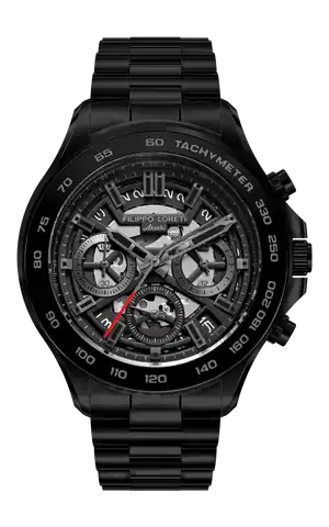 Filippo Loreti Watches Ascari Monza Skeleton All Black