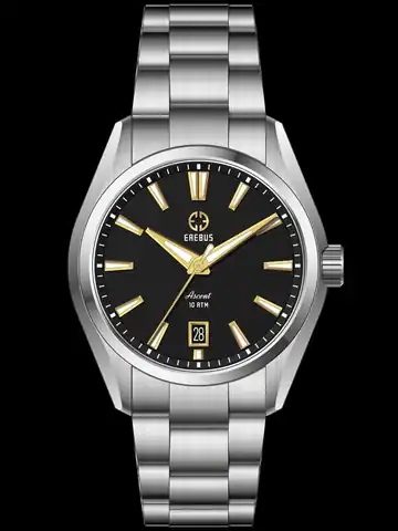 EREBUS WATCH Ascent 39 Black Gilt