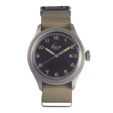 Ibarra Soldado Automatic Field Watch (Black Dial)