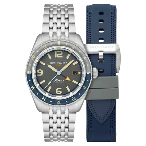 Spinnaker Watches Fleuss GMT Automatic · Deep Grey · SP-5120-11