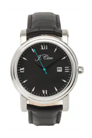 J.Ciro Watches J.Ciro Ambassador Steel Black Dress Watch