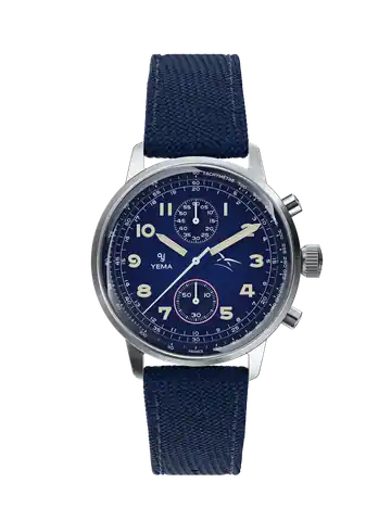 YEMA Watches Flygraf Bi-Compax French Air Force · YMHF1582AA-GG