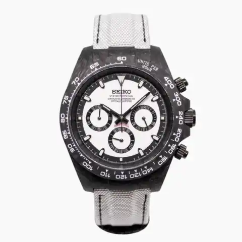 Monomods Custom Seitona Chronograph MOD Forged Carbon Panda Edition