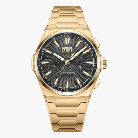Lucky Harvey International Sound Of Nature Gold Black Chiming Limited Edition Automatic Watch