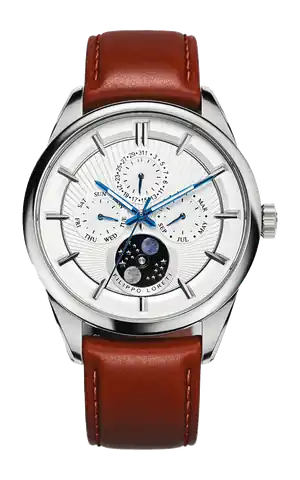 Filippo Loreti Watches Venice Multiphase Brown Leather