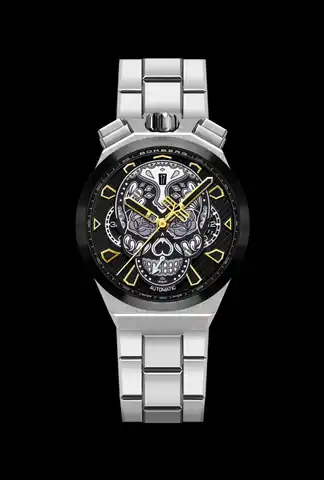 BOMBERG Chrono Skull Throwback Edition - Silver