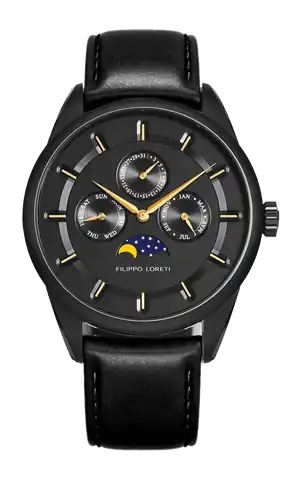 Filippo Loreti Watches Venice Moonphase Black Gold