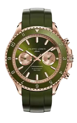 Filippo Loreti Watches Ascari Moss Rose Gold Rubber