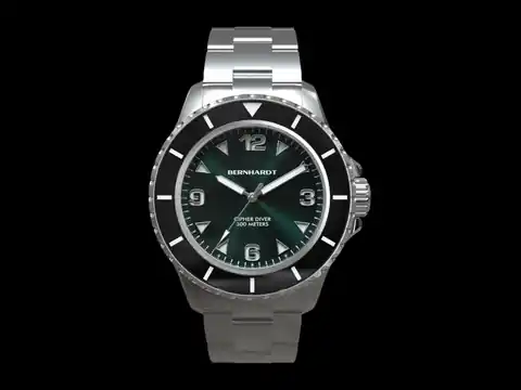 Bernhardt Watch Company The Cipher Diver - Green - Fall 2026 Pre-Order