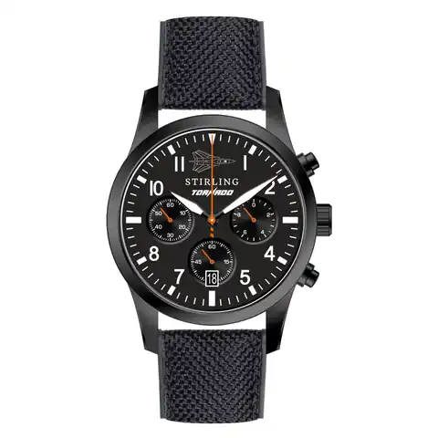 Stirling Timepieces Stirling Tornado x Gibson Chronograph - Black
